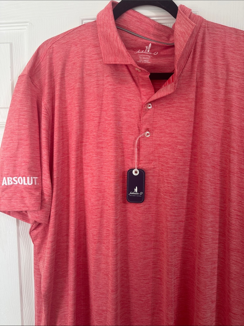 Johnnie-O Coral Heather Polo Shirt - Men's